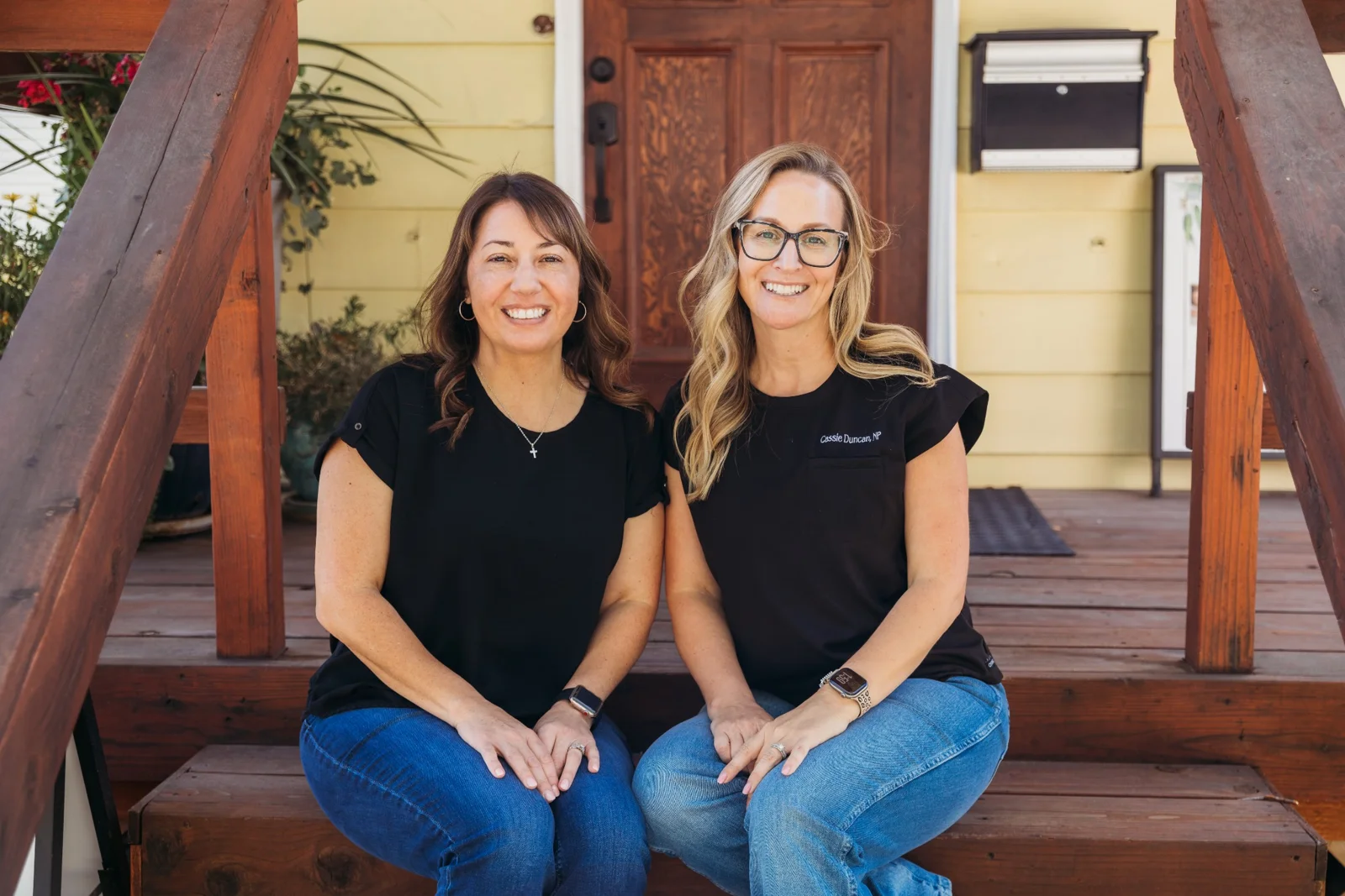 Cassie and Cheri together at The Aesthetics Barn