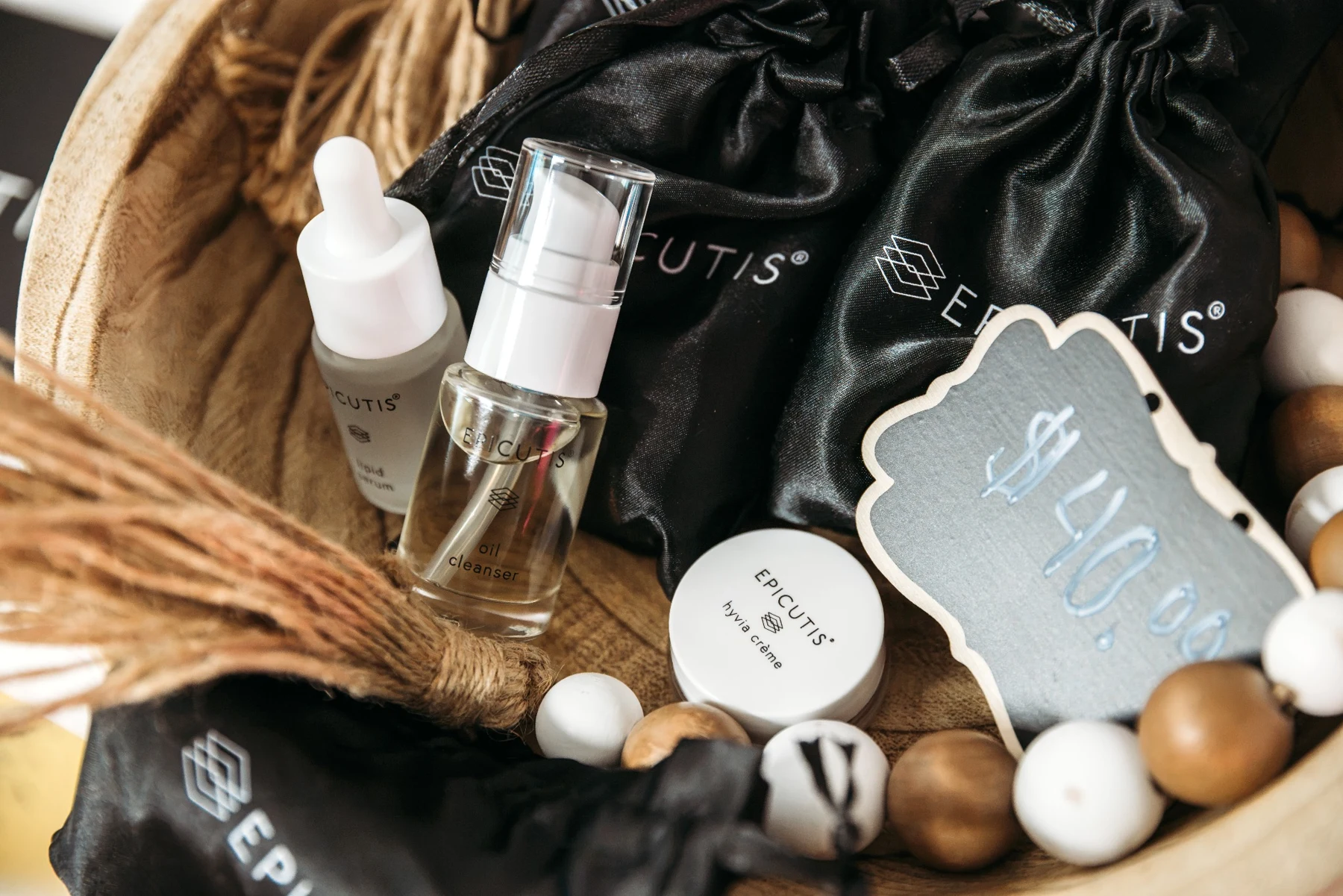 Skincare products at The Aesthetics Barn